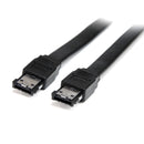 StarTech ESATA3 3Ft Shielded External eSATA 7 Pin M/M Round Cable Black