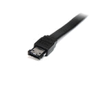 StarTech ESATA3 3Ft Shielded External eSATA 7 Pin M/M Round Cable Black