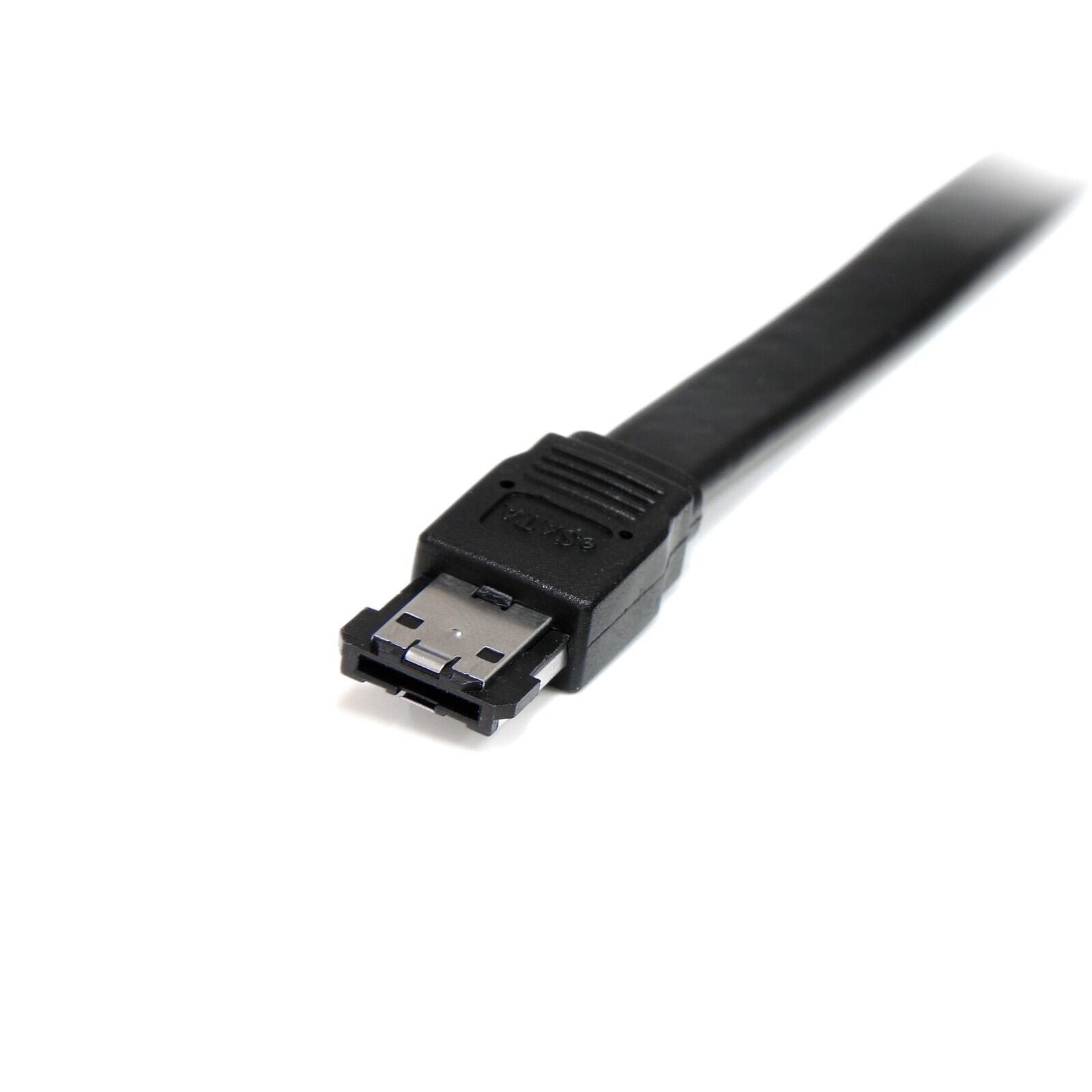 StarTech ESATA3 3Ft Shielded External eSATA 7 Pin M/M Round Cable Black