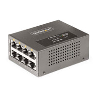 StarTech AS445C-POE-INJECTOR 8 Port 5/2.5/1G Indtl Eth Net Switch w 4 PoE++ 160W