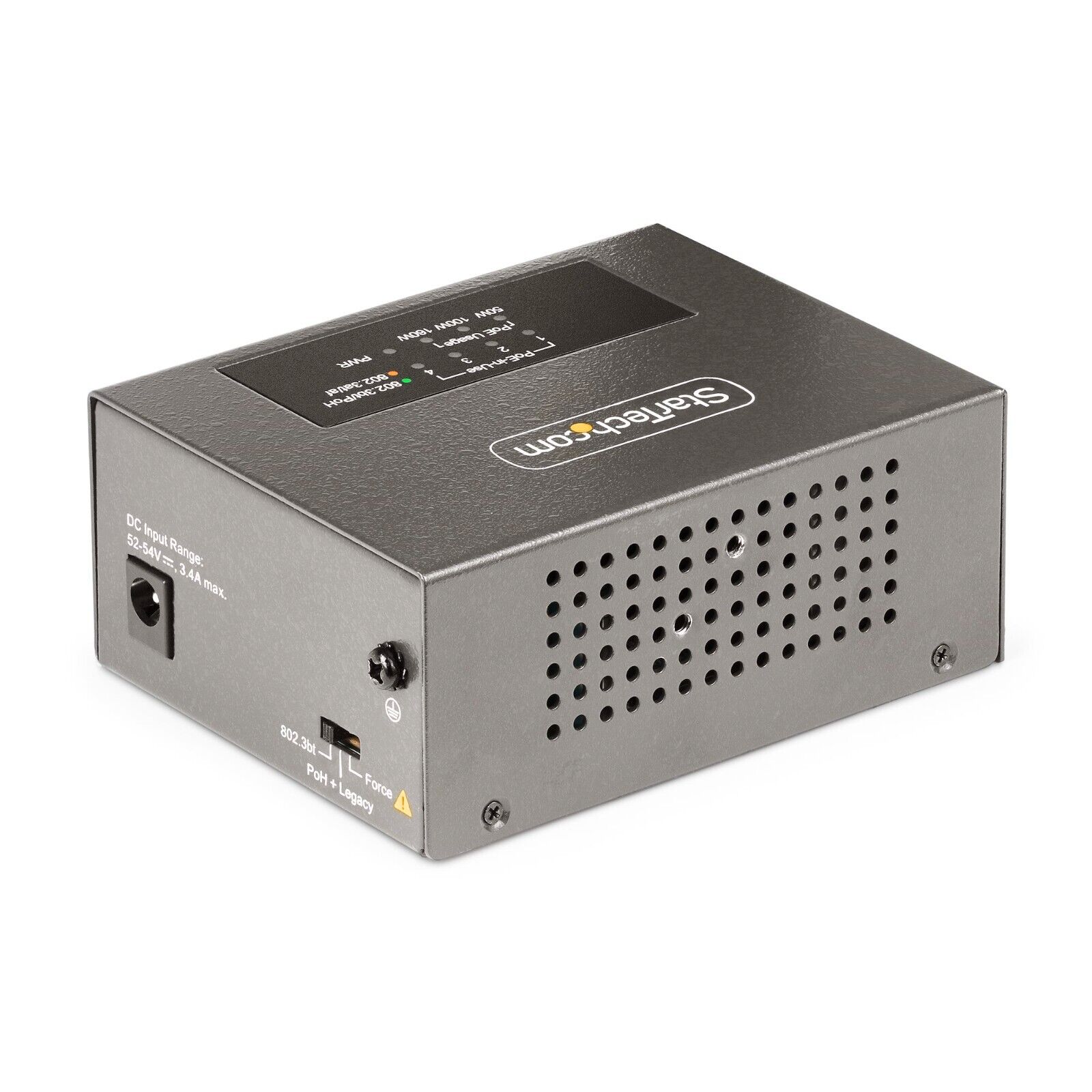 StarTech AS445C-POE-INJECTOR 8 Port 5/2.5/1G Indtl Eth Net Switch w 4 PoE++ 160W