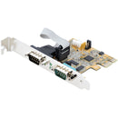 StarTech 21050-PC-SERIAL-CARD 2 Port RS232 DB9 Serial Adapter PCIe x1 LowPr Card