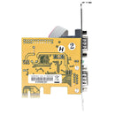 StarTech 21050-PC-SERIAL-CARD 2 Port RS232 DB9 Serial Adapter PCIe x1 LowPr Card