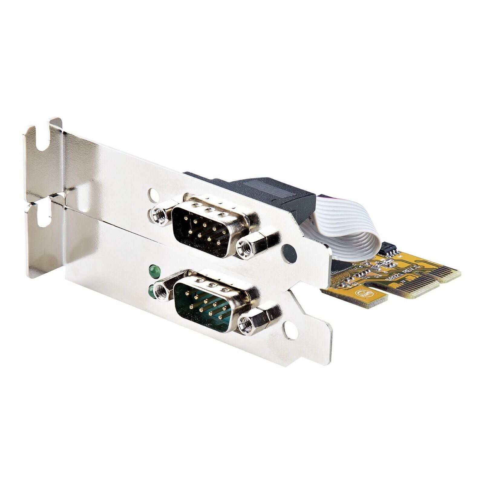 StarTech 21050-PC-SERIAL-CARD 2 Port RS232 DB9 Serial Adapter PCIe x1 LowPr Card