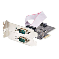 StarTech 2S232422485-PC-CARD 2-Port Serial DB9 RS232 422 485 Adapter PCIe Card