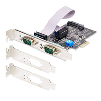 StarTech 2S232422485-PC-CARD 2-Port Serial DB9 RS232 422 485 Adapter PCIe Card