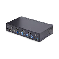 StarTech D86A2-4-PORT-8K-KVM 4 Port DisplayPort DP 8K KVM Switch USB 3.5mm Power