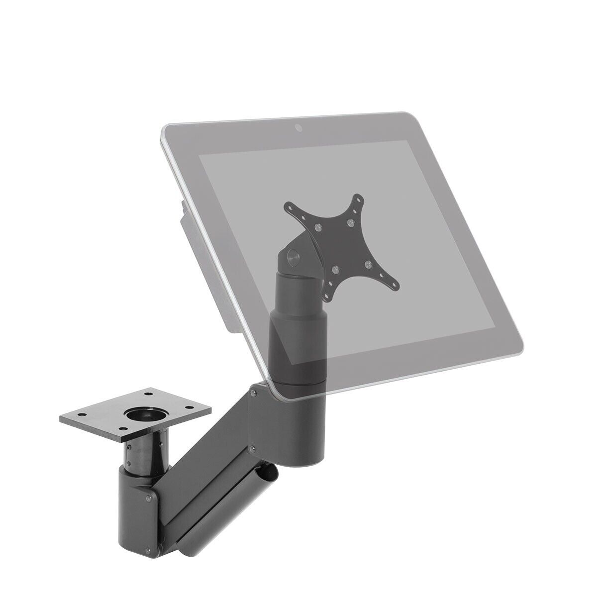 HAT Design Works 3520-250-104 Short Reach Under Table Mount BLK sup 5-12lbs