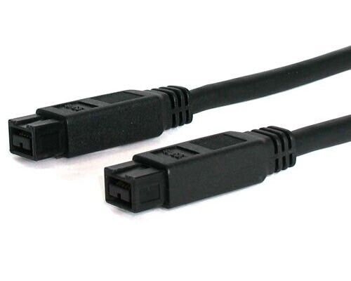 StarTech 1394_99_10 10Ft 1394b FireWire 800 Standard Cable 9-9 M/M Cable Black