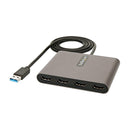 StarTech USB32HD4 USB-A to 4x HDMI External Multi Monitor Video Converter Hub