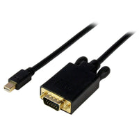 StarTech mDP2VGAMM6B 6Ft Mini DisplayPort mDP to VGA Video Cable Adapter Black