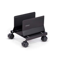 StarTech CPUMOBILESTND Computer Tower Cart Mobile Rolling On Wheels Casters BLK