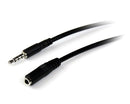 StarTech MUHSMF2M 6.6Ft 3.5mm M/F Audio Stereo Extension Cable Cord Black