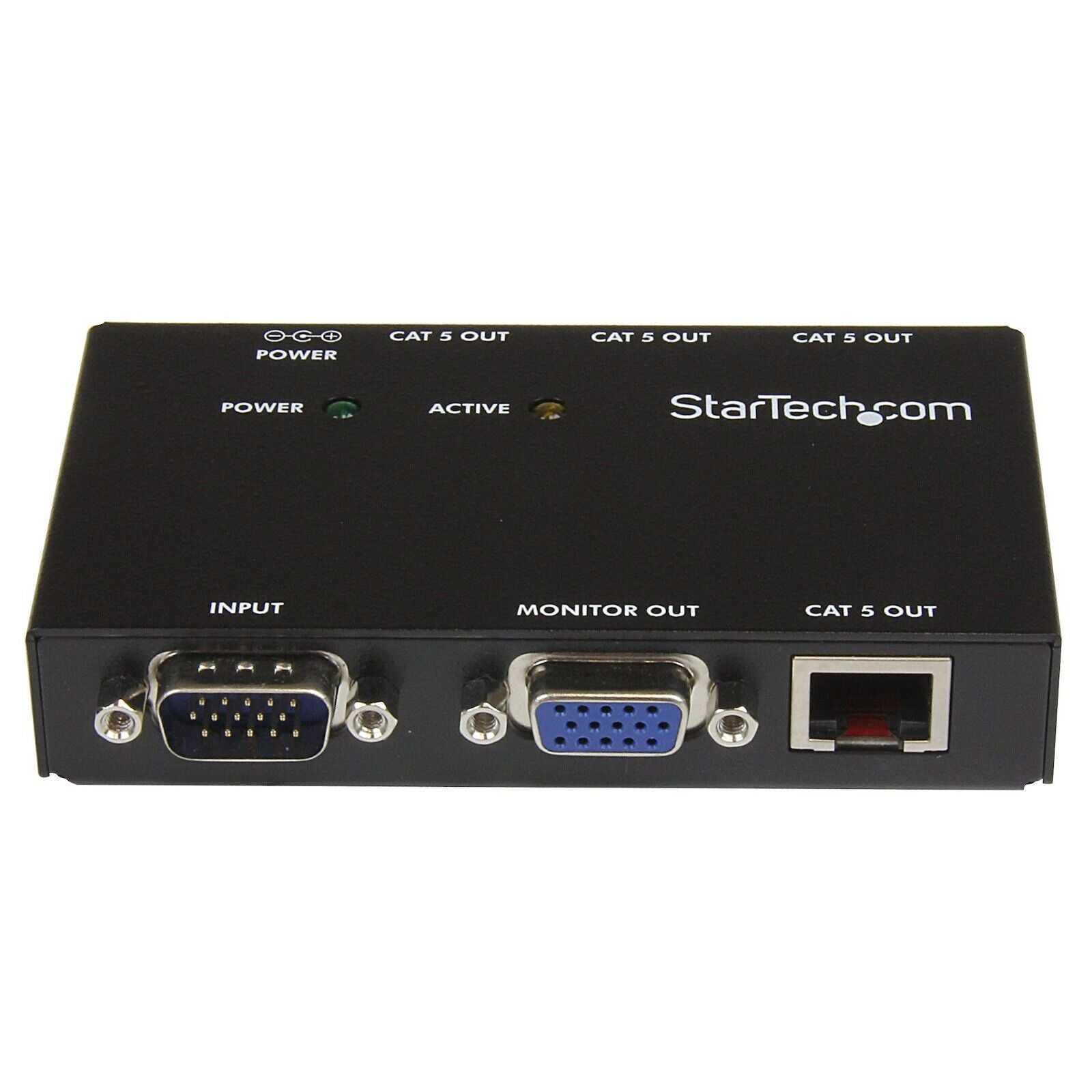 StarTech ST1214T VGA Over CAT5 Extender Video Display Transmitter to 450Ft BLK