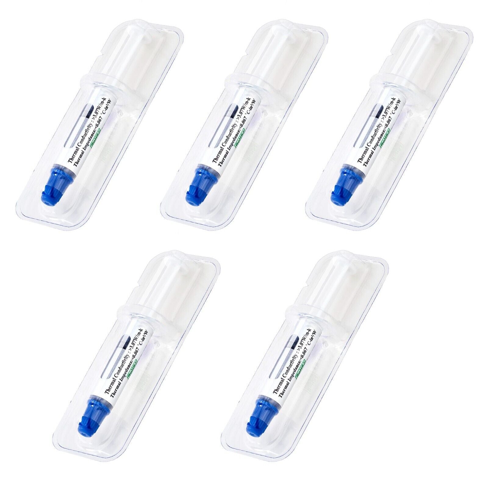 StarTech SILV5-THERMAL-PASTE 5Pack HeatSink Thermal Paste CPU Compound 1.5g