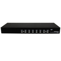 StarTech SV831DUSB 8 Port USB VGA PS/2 KVM 1U Rack Switch Box w Power -No Cables