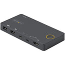 StarTech SV221HUC4K 2 Port Hybrid USB A + HDMI USB-C KVM Switch w Cables