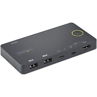 StarTech SV221HUC4K 2 Port Hybrid USB A + HDMI USB-C KVM Switch w Cables