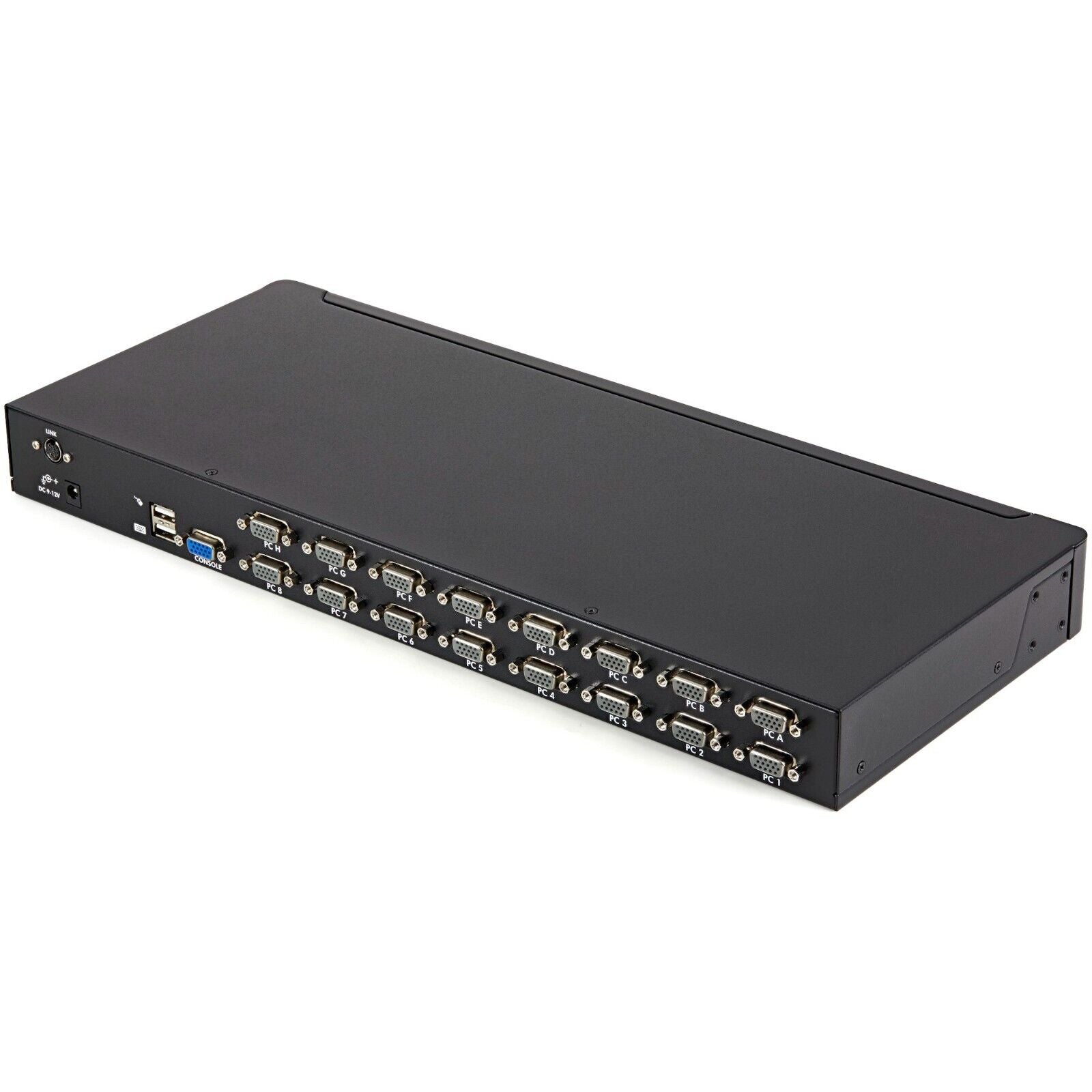 StarTech SV1631DUSBUK 16 Port VGA 2 USB KVM 1U Rack Switch w Cables Power Brkts