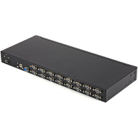 StarTech SV1631DUSBUK 16 Port VGA 2 USB KVM 1U Rack Switch w Cables Power Brkts