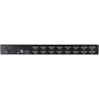 StarTech SV1631DUSBUK 16 Port VGA 2 USB KVM 1U Rack Switch w Cables Power Brkts