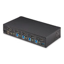 StarTech P4AD122-KVM-SWITCH 4-Port DisplayPort KVM Switch 6x USB 3.5mm w Power