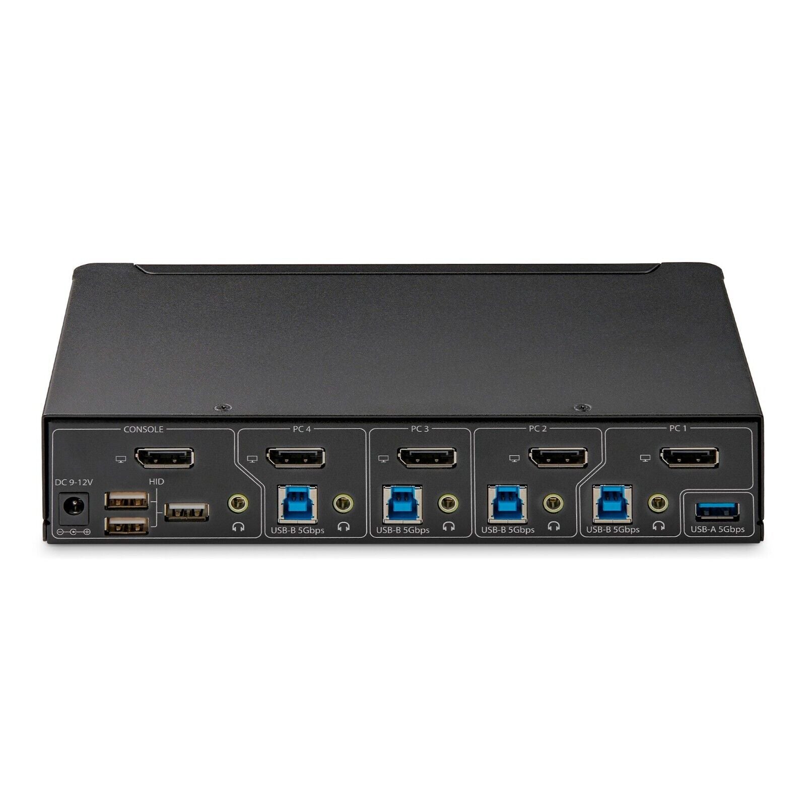 StarTech P4AD122-KVM-SWITCH 4-Port DisplayPort KVM Switch 6x USB 3.5mm w Power