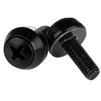 StarTech CABSCREWSM5B 100Pk M5 High Quality 12mm Mounting Screws Black TAA