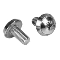 StarTech CABSCRWM620 20Pk M6 Screws and Cage Nuts Set Square Secure Clips