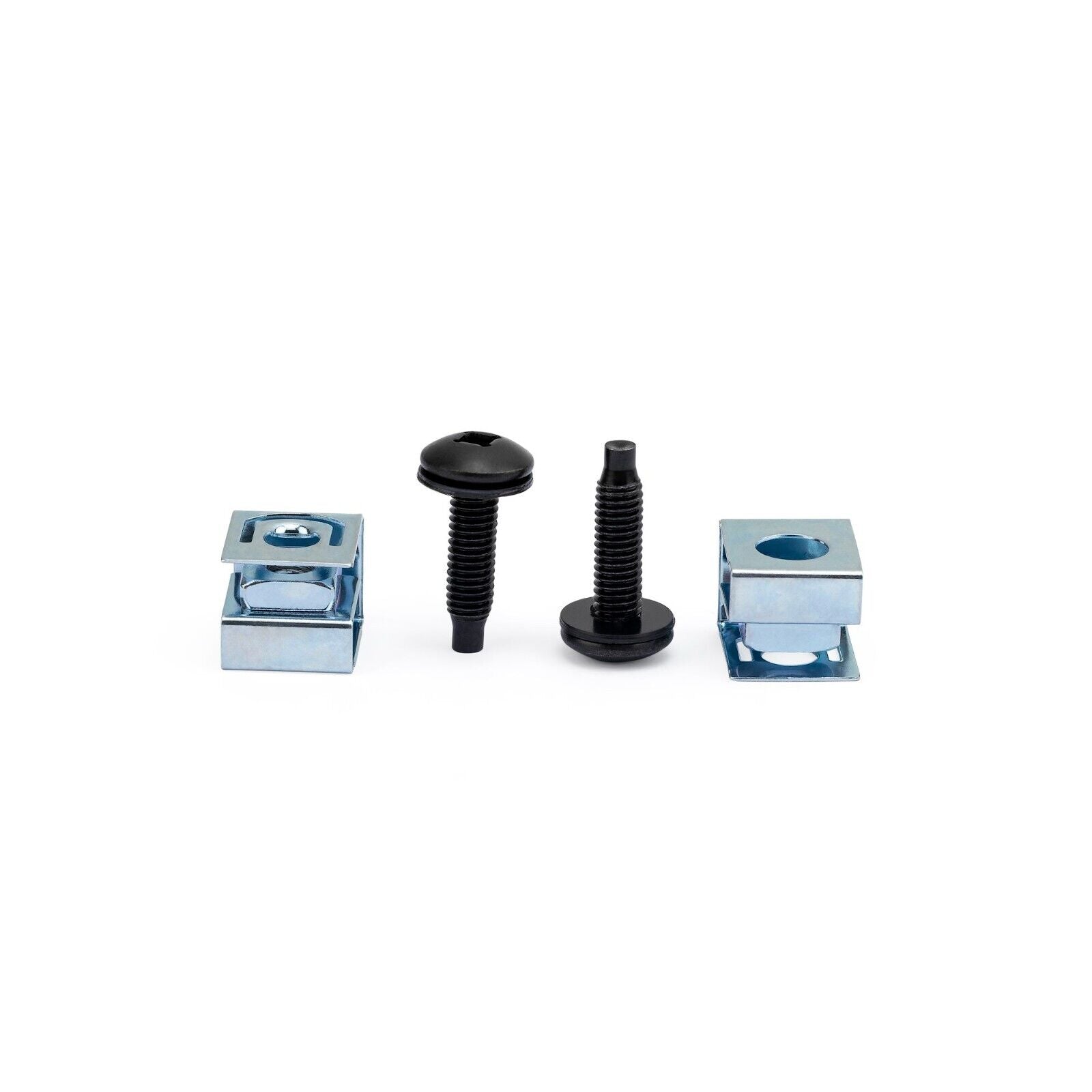StarTech CLPSCRW1032 50Pk 10-32 Server Rack Black Screws w Slide On Clip Nuts