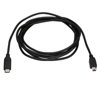 StarTech USB2CMB2M 6Ft USB-C to Mini-USB Cord M/M TB3 Charge Sync Black Cable