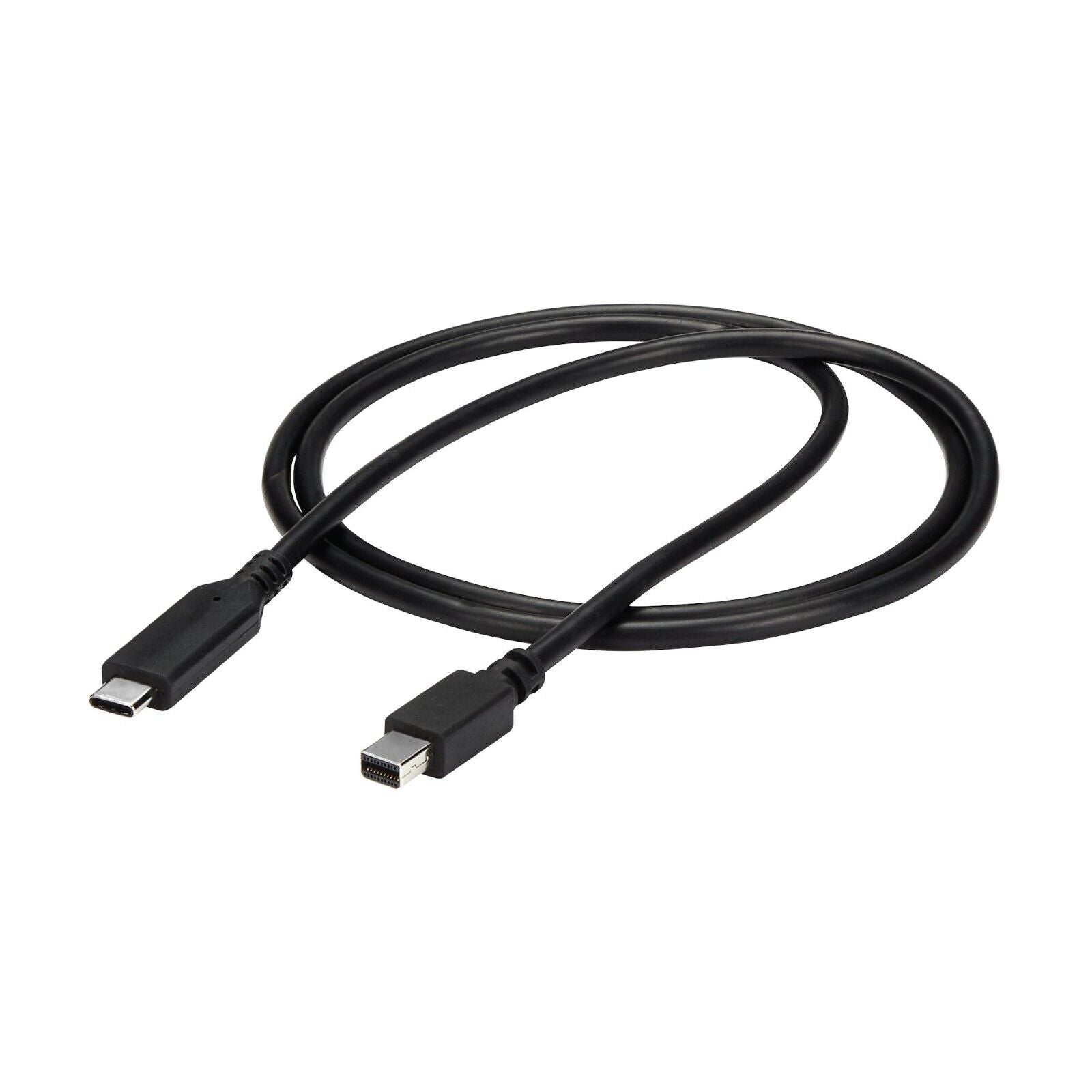 StarTech CDP2MDPMM1MB 3Ft USB-C to Mini DisplayPort mDP 4K TB3-Comp Black Cable