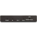 StarTech ST122HD202 2 Port 4K HDMI 2.0 Splitter UHD Signal Video Adapter Black