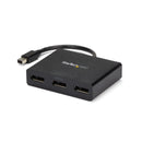 StarTech MSTMDP123DP Mini DisplayPort mDP to to 3 DisplayPort DP Splitter Black