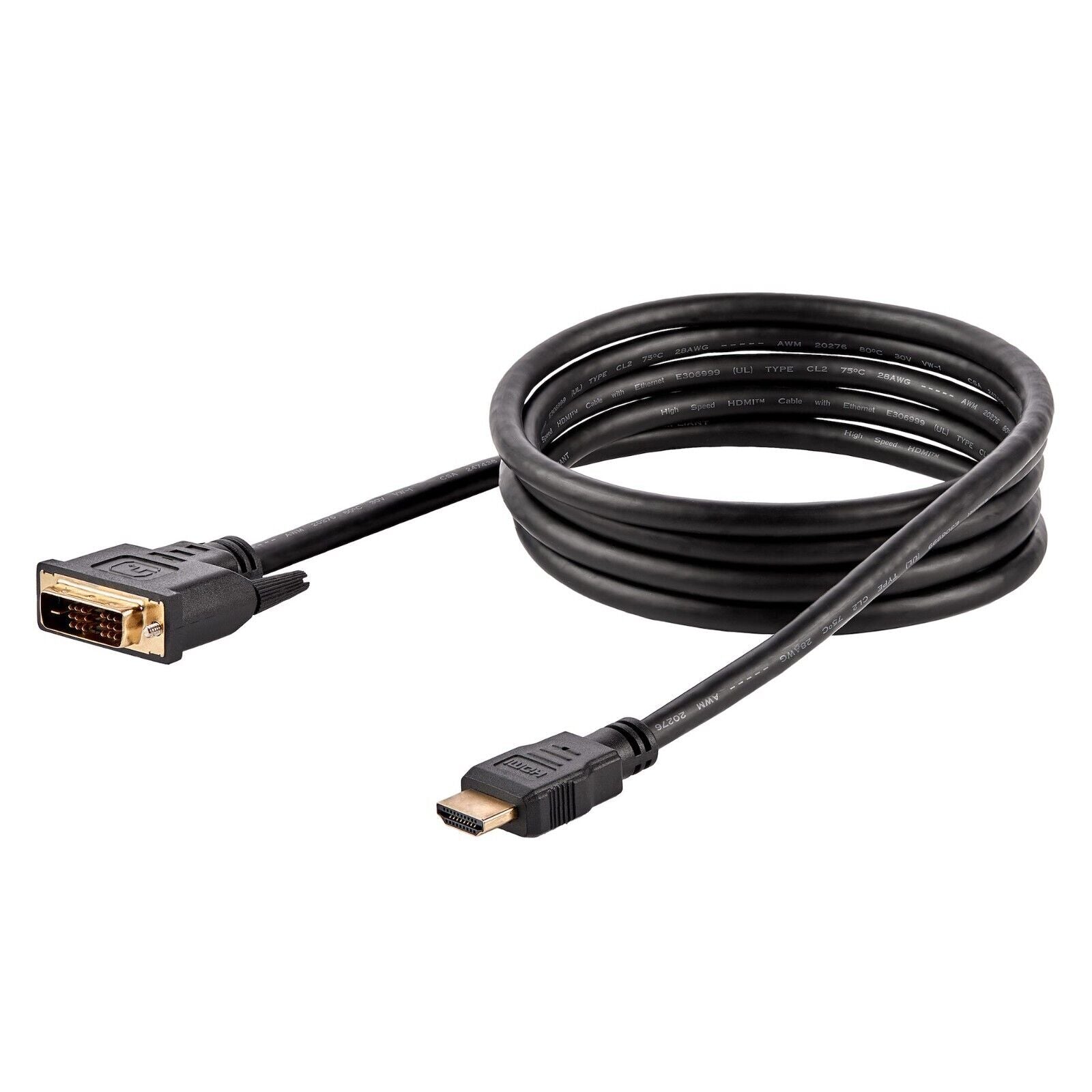 StarTech HDMIDVIMM610PK 6Ft HDMI to DVI-D 4K Cable Converter Cord 10 per Order