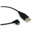 StarTech UUSBHAUB1RA 1Ft Right Angle Micro USB USB A to Micro B Charging Cable