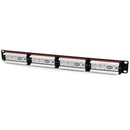 StarTech C6PANEL24 24 Port CAT6 Patch Panel RJ45 110 Type Network Rack Mount