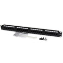 StarTech C6PANEL24 24 Port CAT6 Patch Panel RJ45 110 Type Network Rack Mount