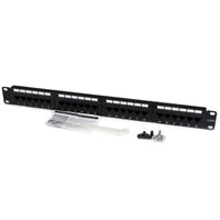 StarTech C6PANEL24 24 Port CAT6 Patch Panel RJ45 110 Type Network Rack Mount