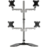 StarTech ARMQUADSS Quad Monitor Stand Desk Adjust Stand ERGO VESA 32" 17lb TSR