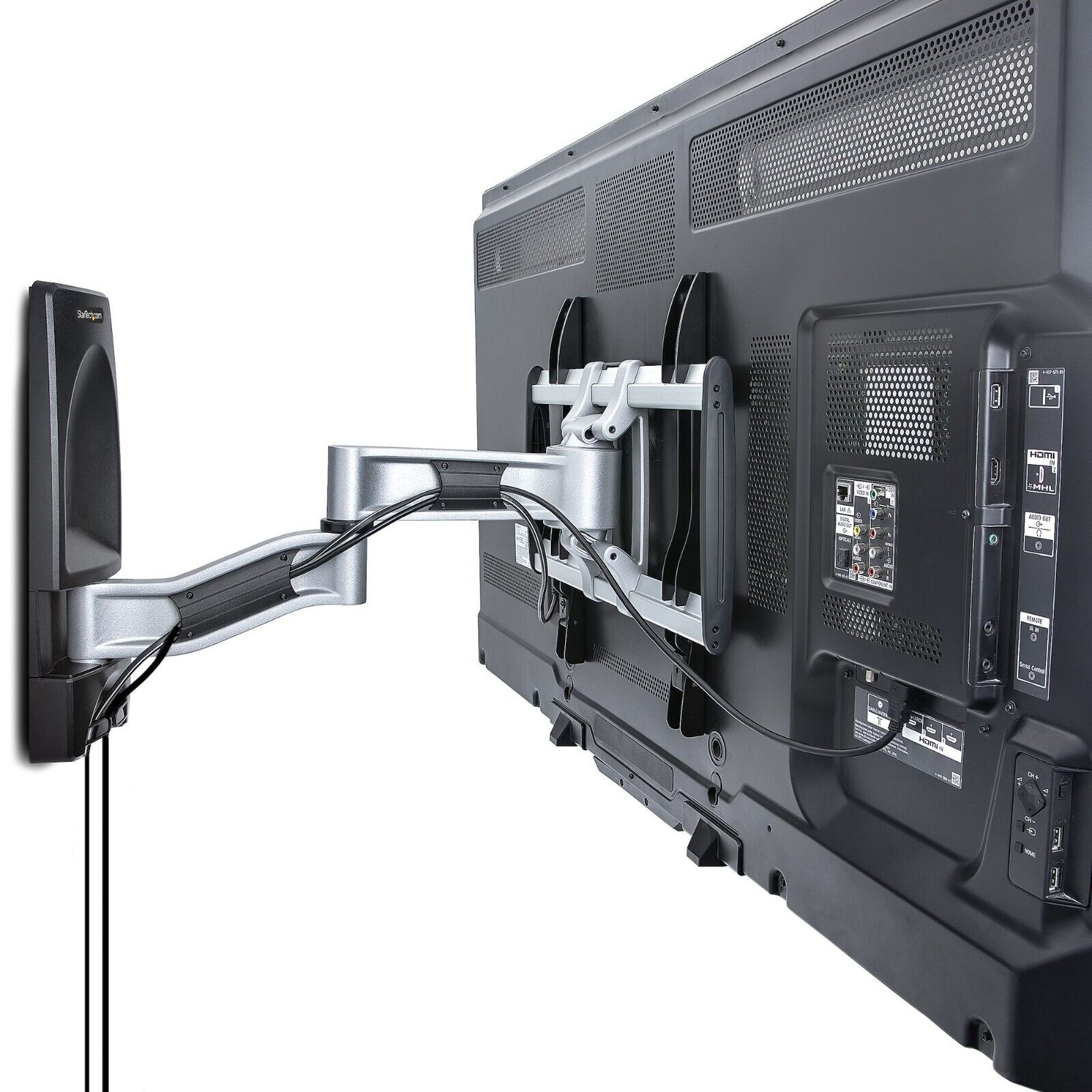 StarTech TV-WALL-MOUNT-65FS Articulating TV Wall Mount VESA to 65" 99lbs LowProf