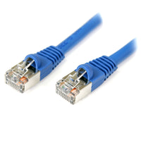 StarTech S45PATCH10BL 10Ft CAT5E Snagless Ethernet Shielded Cable RJ45 STP Blue