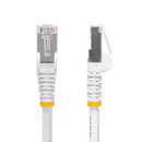 StarTech NLWH-6IN-CAT8-PATCH 6In CAT8 ETH Snagless Cable RJ45 25/40G PoE+ White