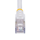 StarTech NLWH-6IN-CAT8-PATCH 6In CAT8 ETH Snagless Cable RJ45 25/40G PoE+ White