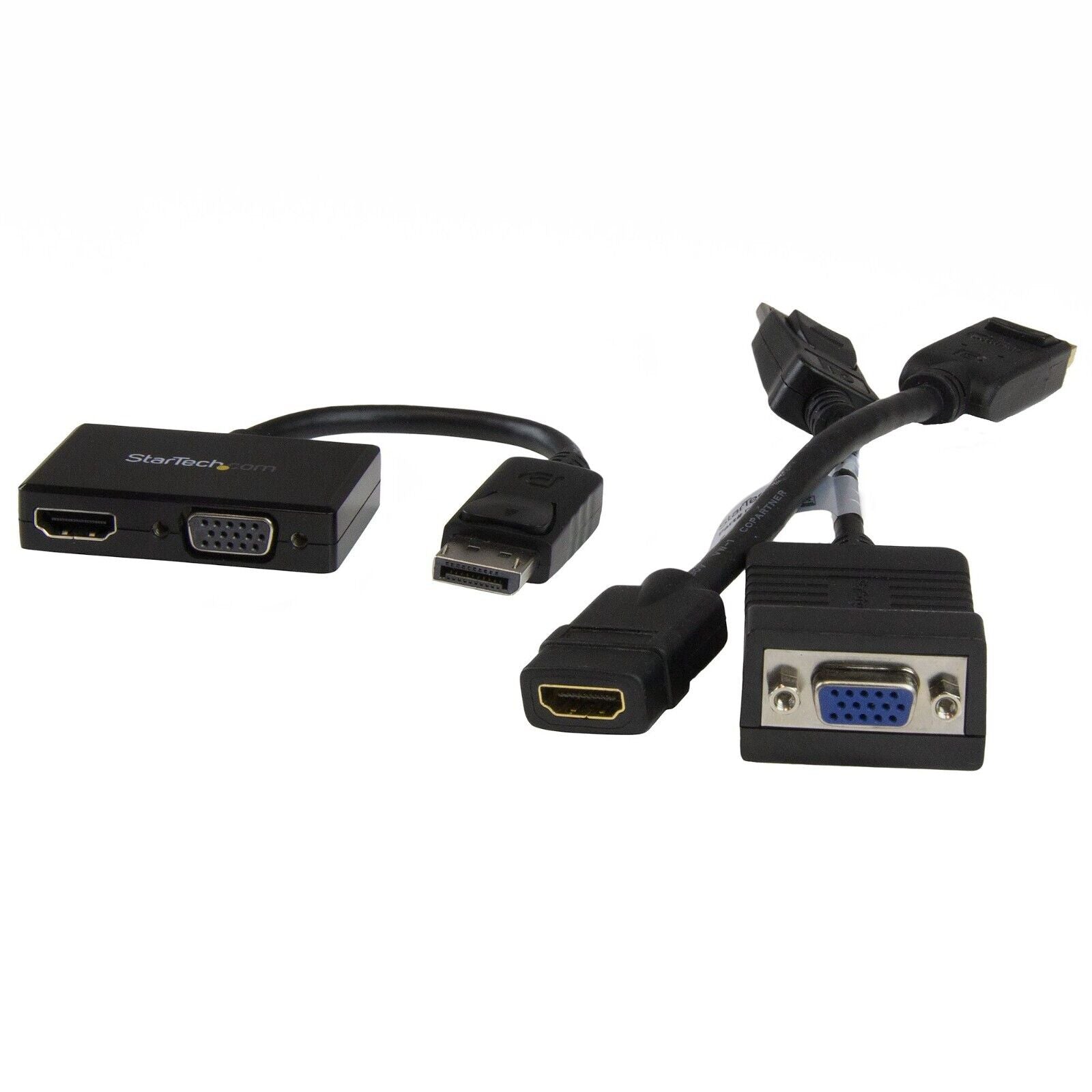 StarTech DP2HDVGA 2 In 1 DisplayPort Adapter DP Dual VGA HDMI Converter Dongle