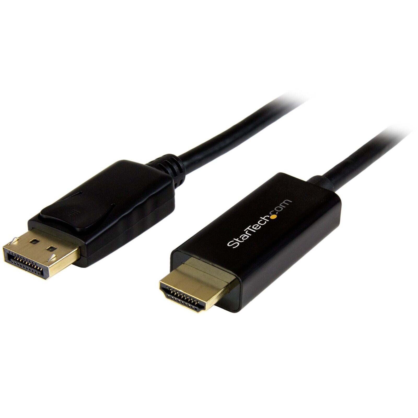 StarTech DP2HDMM2MB 6.5Ft DisplayPort DP to HDMI 4K Cable Converter Adapter BLK