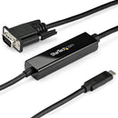 StarTech CDP2VGAMM1MB 3Ft USB C to VGA Cable Adapter Converter Thunderbolt Black