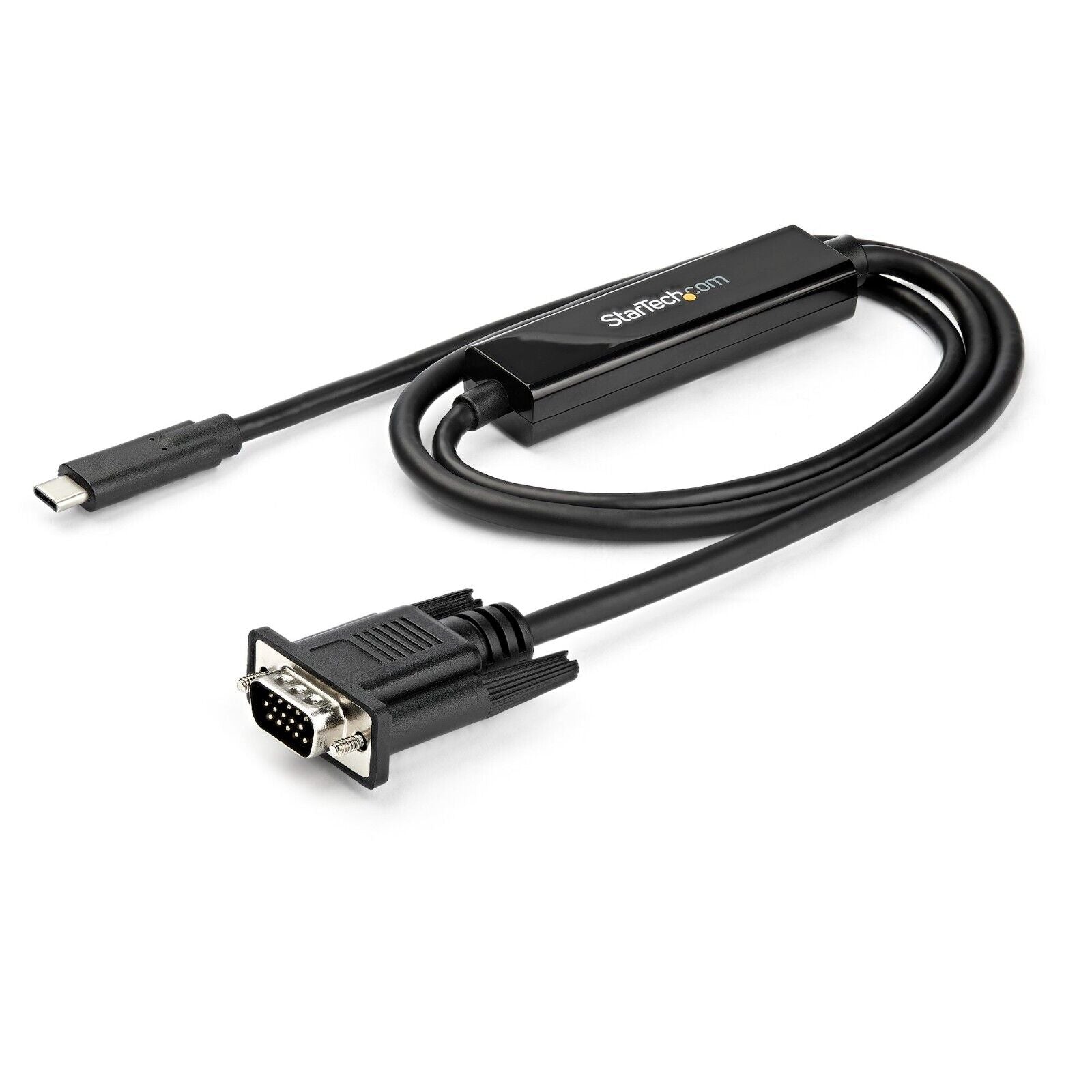 StarTech CDP2VGAMM1MB 3Ft USB C to VGA Cable Adapter Converter Thunderbolt Black