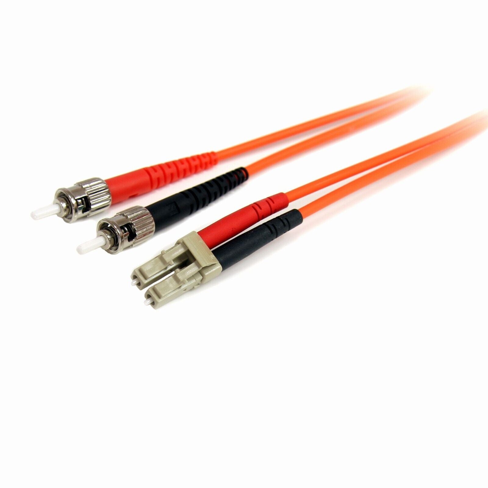 StarTech FIBLCST10 30Ft 10m LC/ST Multimode Duplex Fiber Optic LSZH Jumper Cable