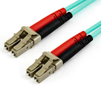 StarTech 450FBLCLC10 30Ft 10m LC/LC UPC OM4 Multimode Fiber Optic LSZH Jmp Cable